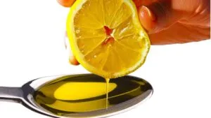 aceite de oliva y limon
