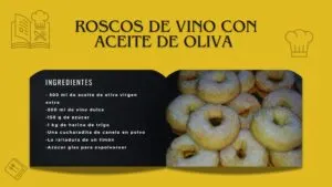 Roscos de vino con aceite de oliva